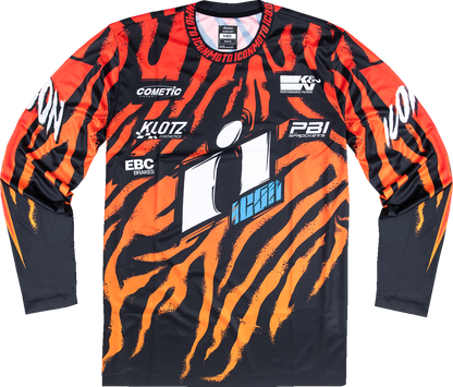 ICON Rad Dawn™ Jersey - Orange, Medium, Mesh Chassis with Sublimated MX Graphics - Kelly Motorsports