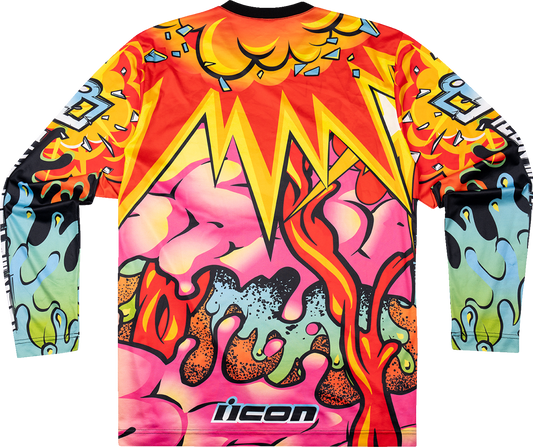 ICON Scatterbrain Jersey - Black - Small (Part Number 2824 - 0110) - Kelly Motorsports