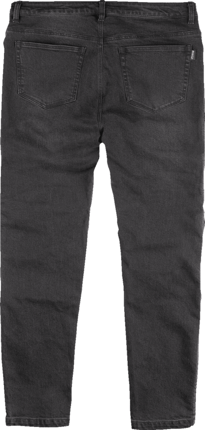 ICON Slabtown™ Black Jeans w/D3O Ghost Knee & Hip Impact Protectors - Kelly Motorsports