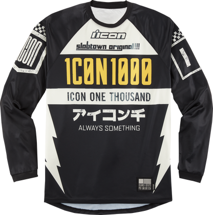 ICON Slabtown™ Jersey - Black, Part Number 2824 - 0078, Medium - Kelly Motorsports