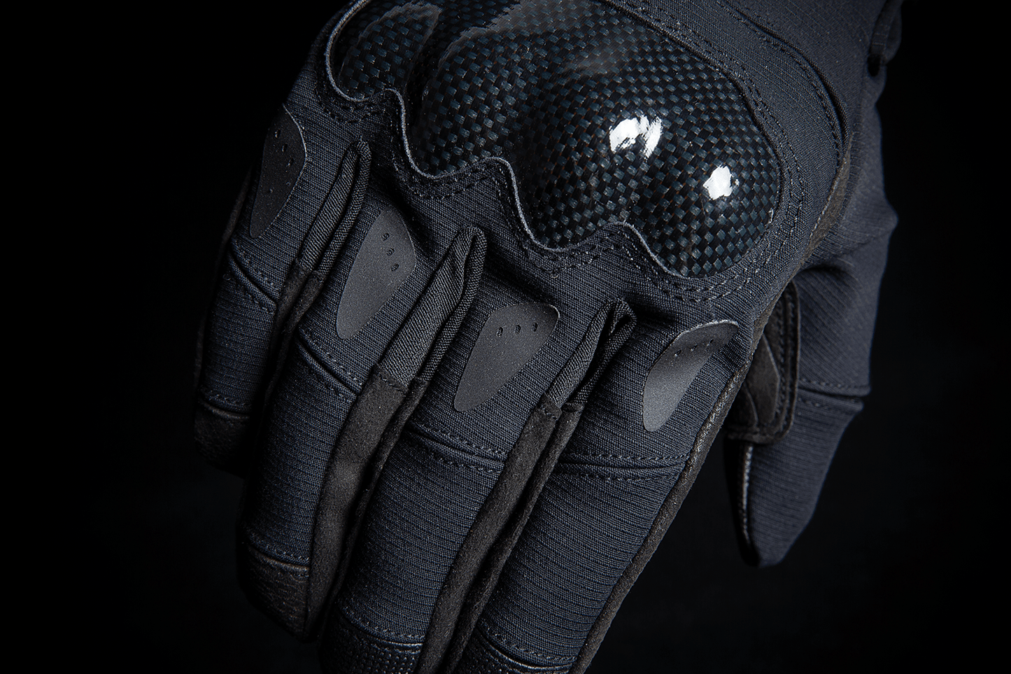 ICON Stormhawk™ Gloves Black Waterproof w/D3O® Impact Protection - Kelly Motorsports