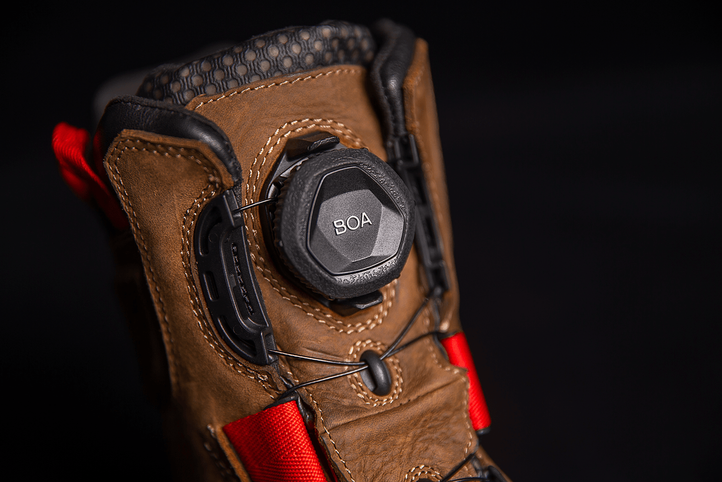 ICON Stormhawk Water-Resistant Leather Motorcycle Boots with BOA® Fit System and D3O® - Kelly Motorsports