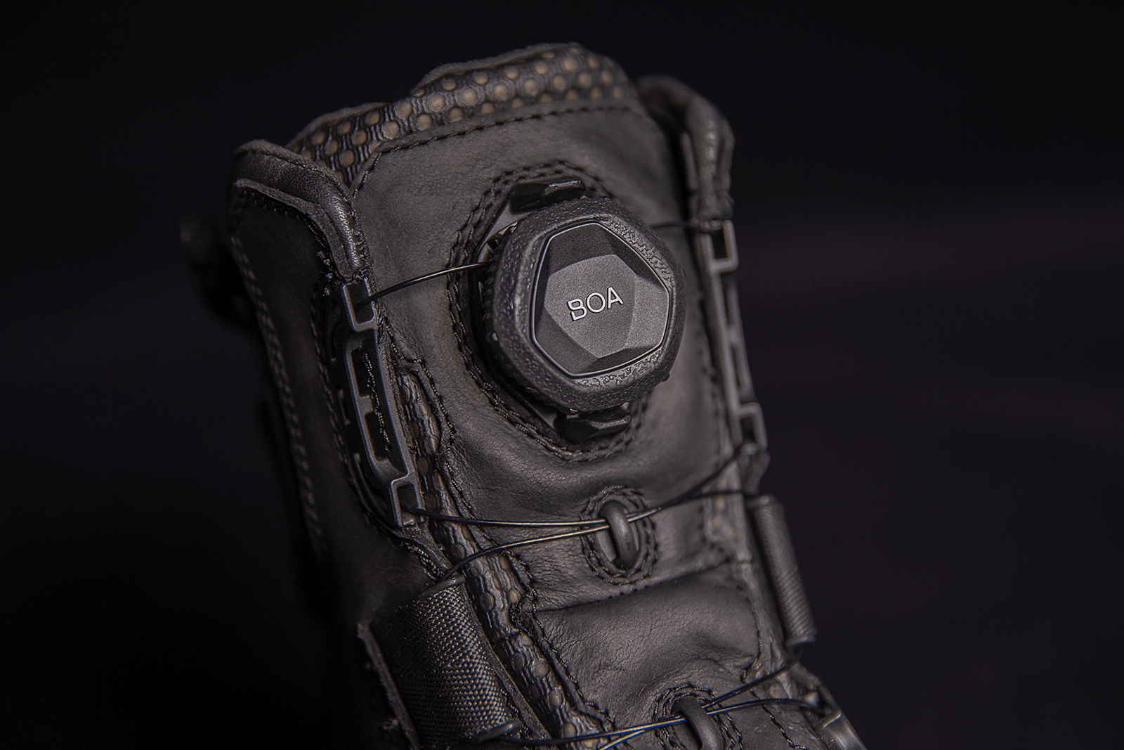 ICON Stormhawk Water-Resistant Leather Motorcycle Boots with BOA® Fit System and D3O® - Kelly Motorsports