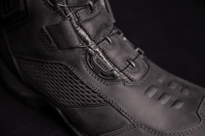 ICON Stormhawk Water-Resistant Leather Motorcycle Boots with BOA® Fit System and D3O® - Kelly Motorsports