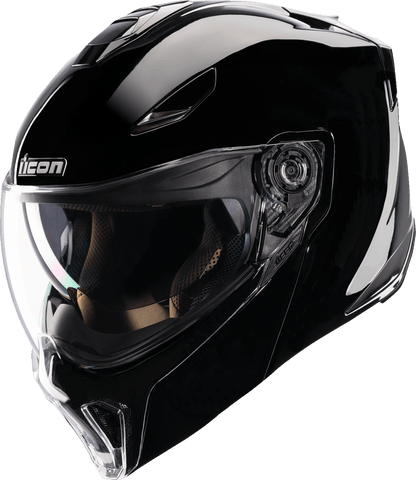 ICON Threshold™ Modular Helmet Glossy Black - Kelly Motorsports
