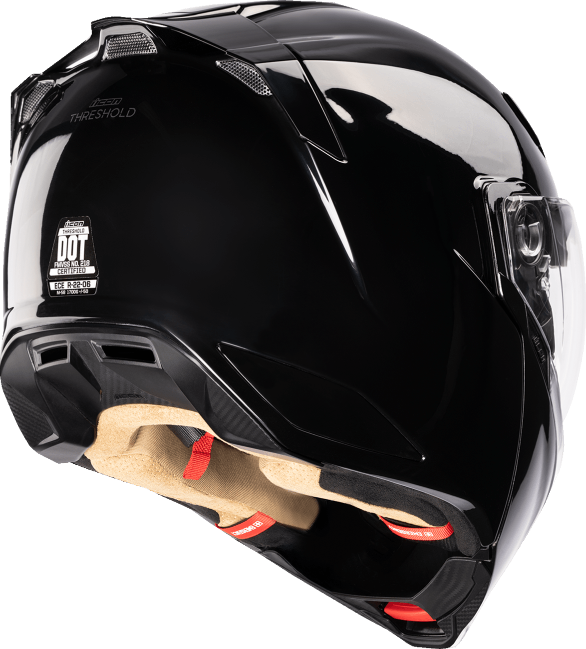 ICON Threshold™ Modular Helmet Glossy Black - Kelly Motorsports