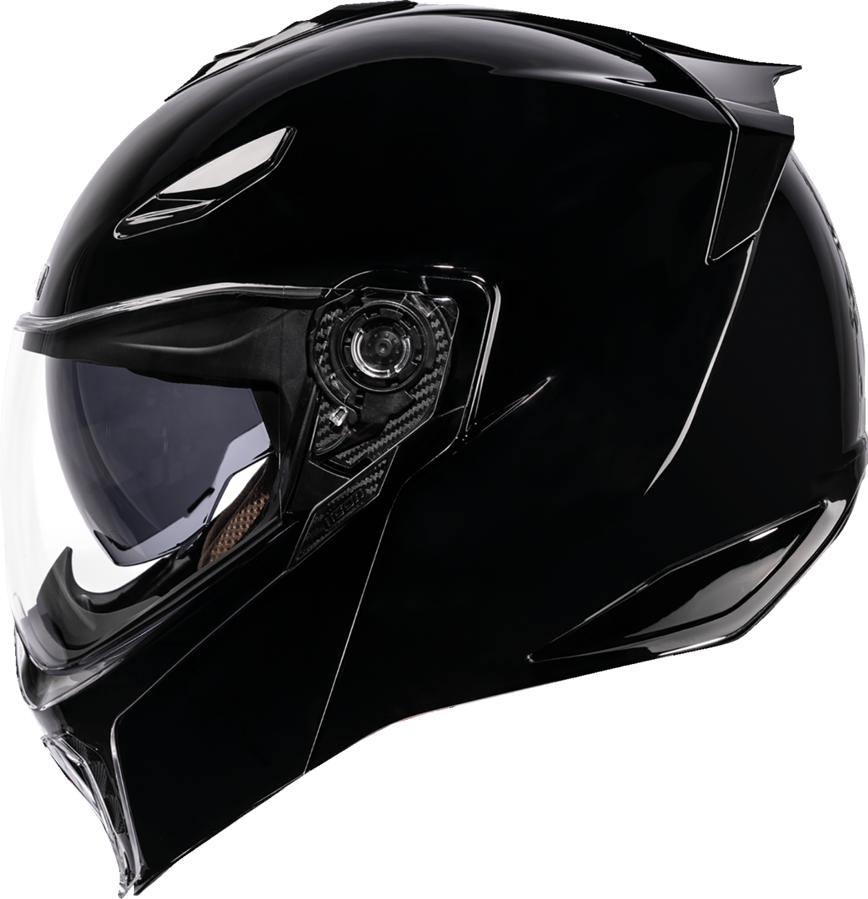 ICON Threshold™ Modular Helmet Glossy Black - Kelly Motorsports