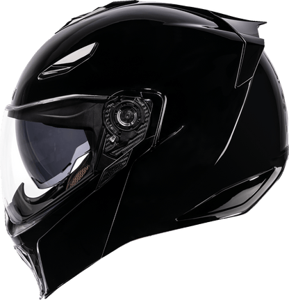 ICON Threshold™ Modular Helmet Glossy Black - Kelly Motorsports