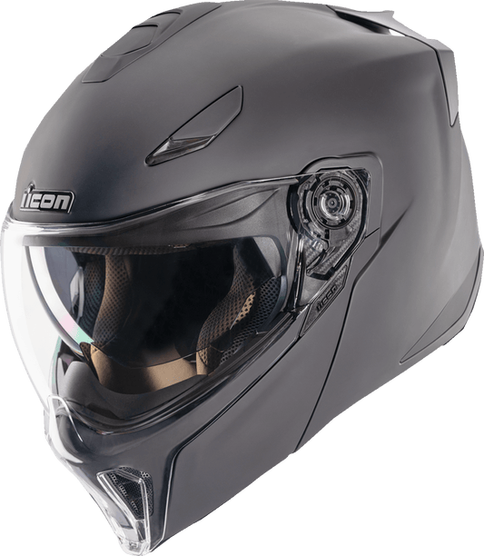 ICON Threshold™ Modular Helmet Solid Matte Black - Kelly Motorsports