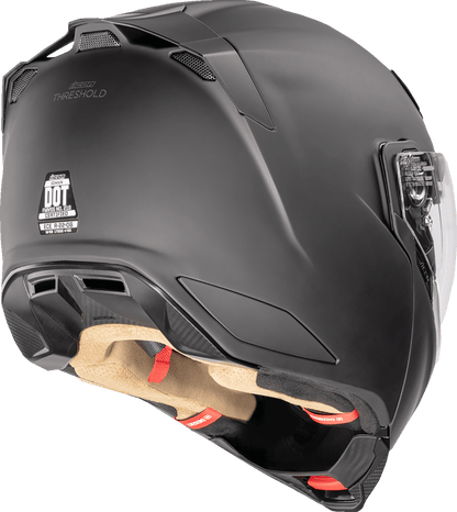 ICON Threshold™ Modular Helmet Solid Matte Black - Kelly Motorsports