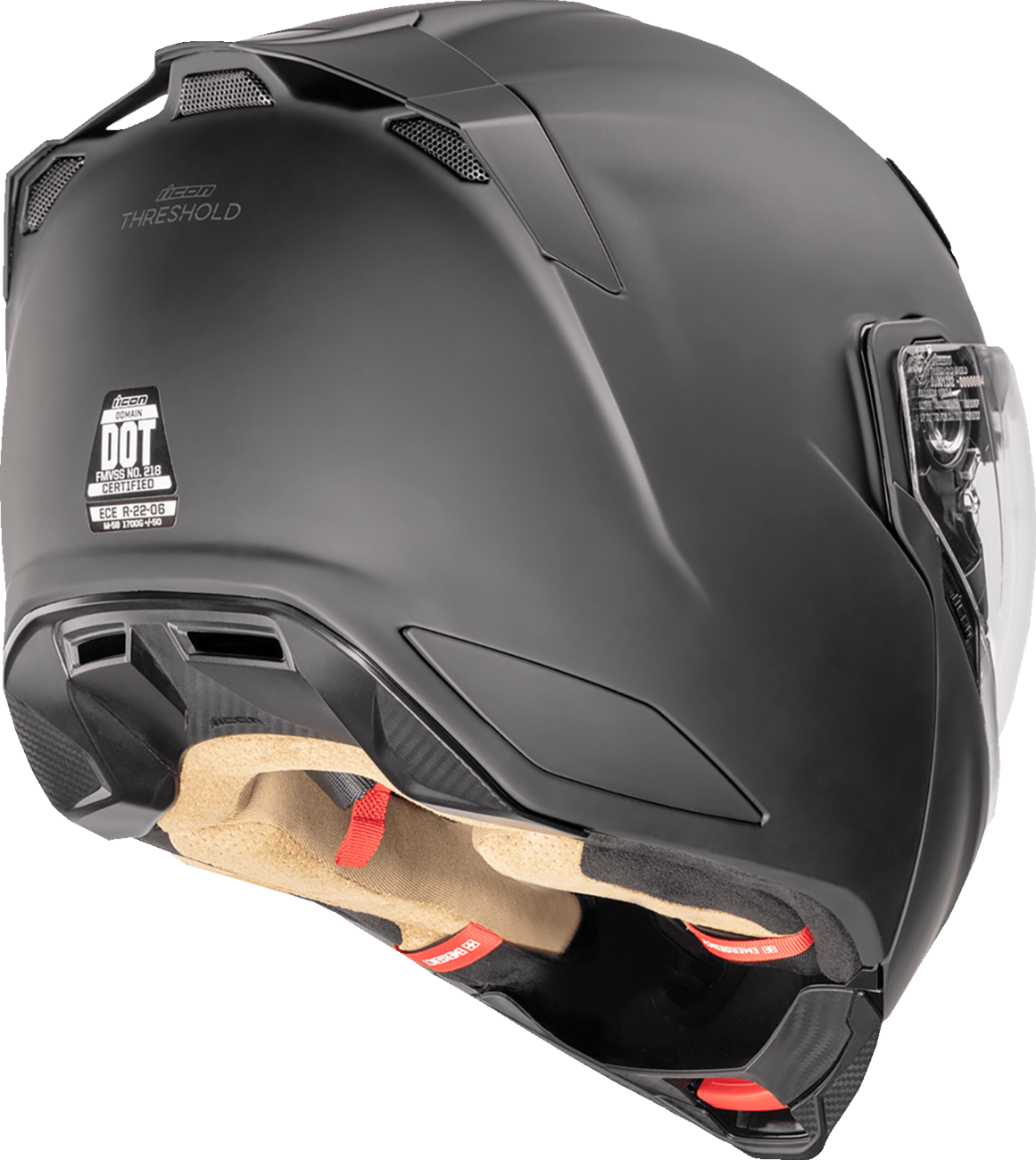 ICON Threshold™ Modular Helmet Solid Matte Black - Kelly Motorsports
