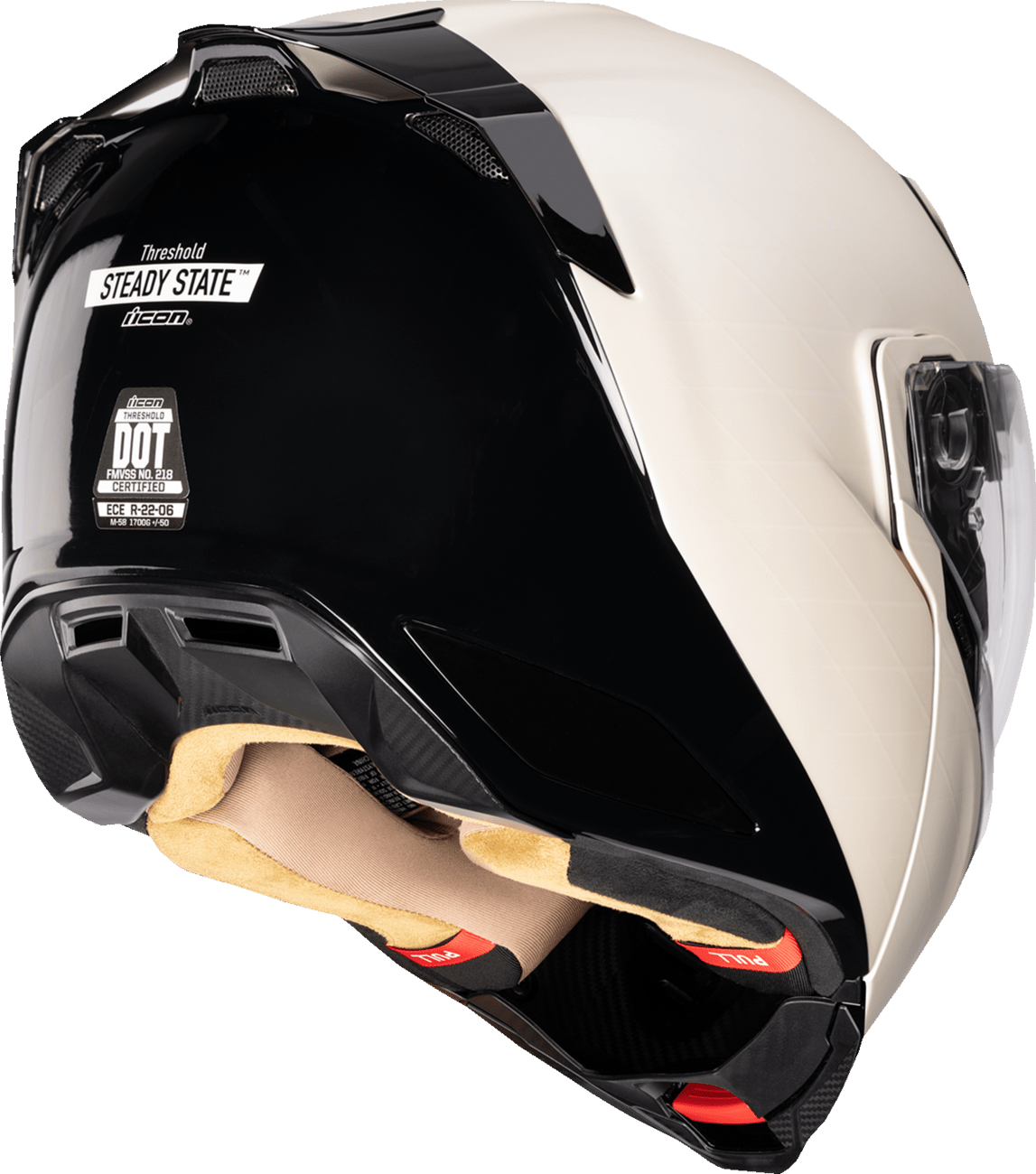 ICON Threshold™ Modular Helmet - Steady State White - Kelly Motorsports