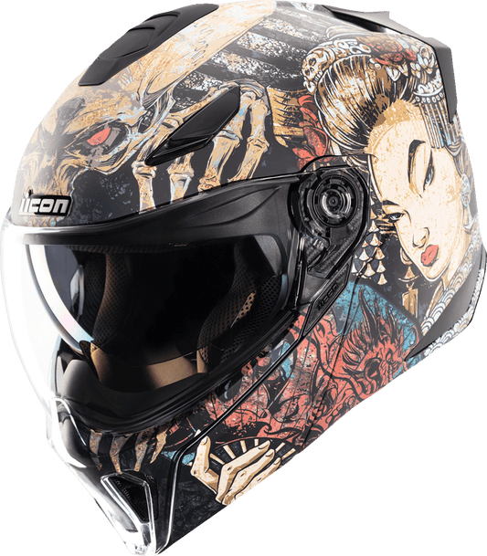 ICON Threshold™ Odokuro Modular Helmet Black - Kelly Motorsports