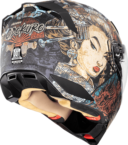 ICON Threshold™ Odokuro Modular Helmet Black - Kelly Motorsports