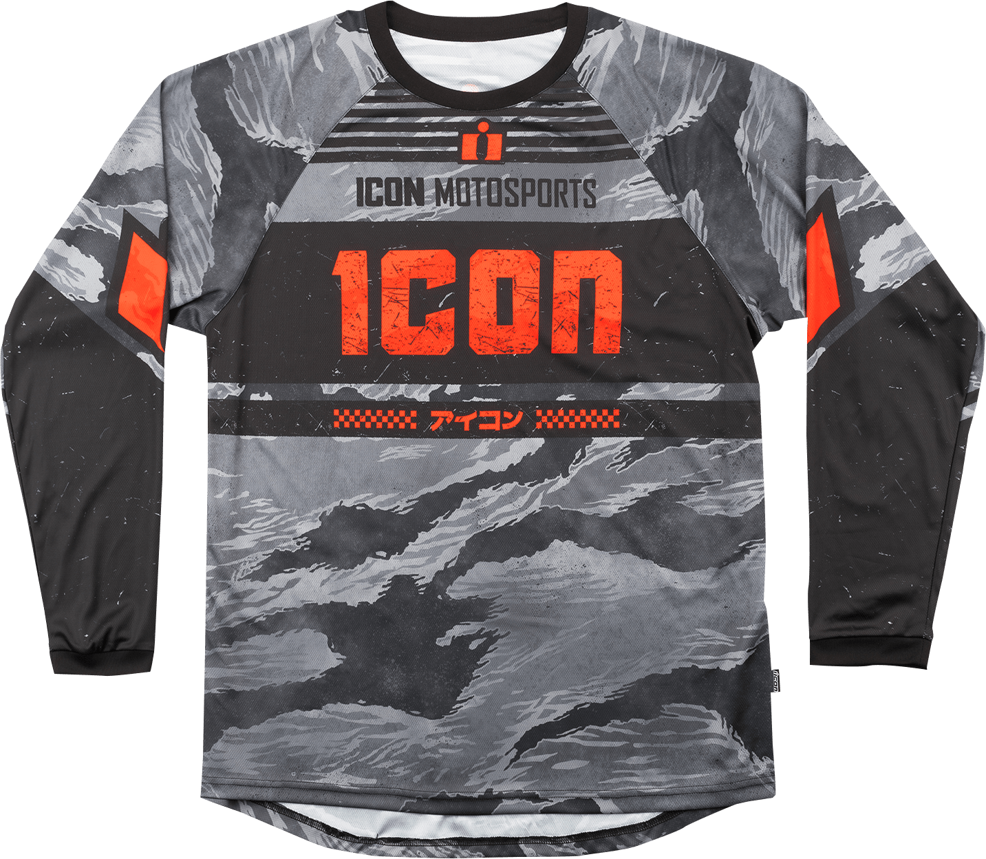 ICON Tiger’s Blood Jersey - Gray Camo, 2XL, Part Number 2824-0095 - Kelly Motorsports