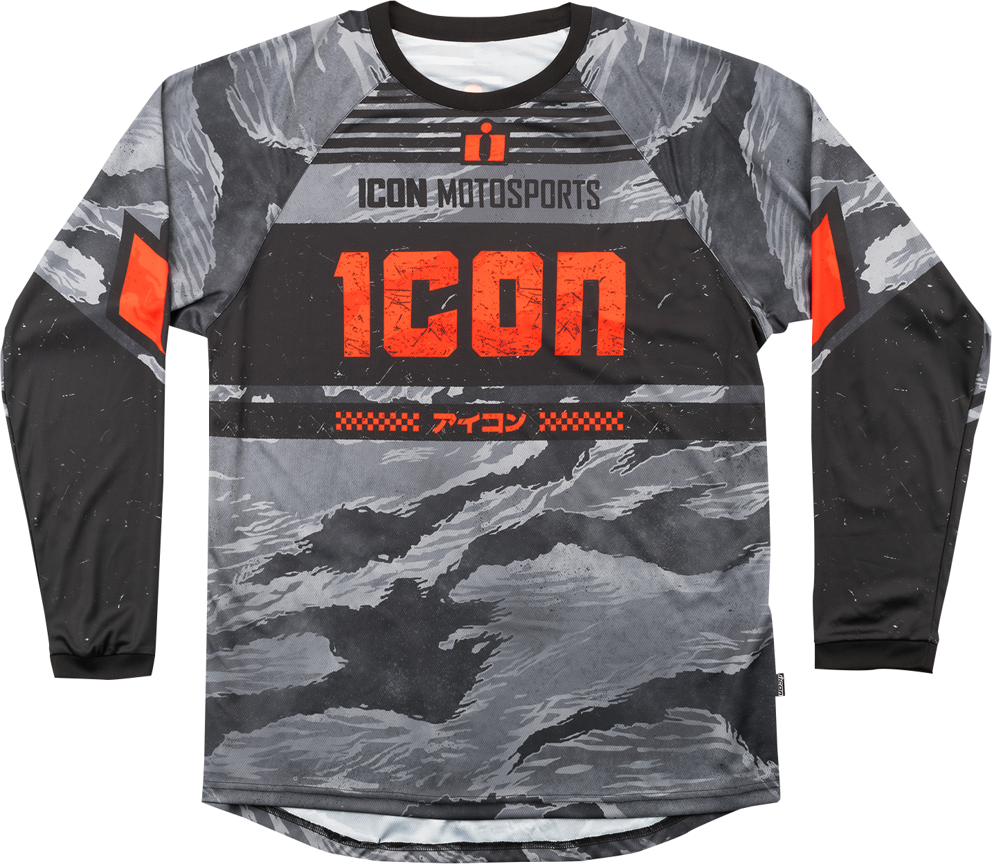ICON Tiger’s Blood Jersey - Gray Camo Large (Part 2824 - 0093) - Kelly Motorsports