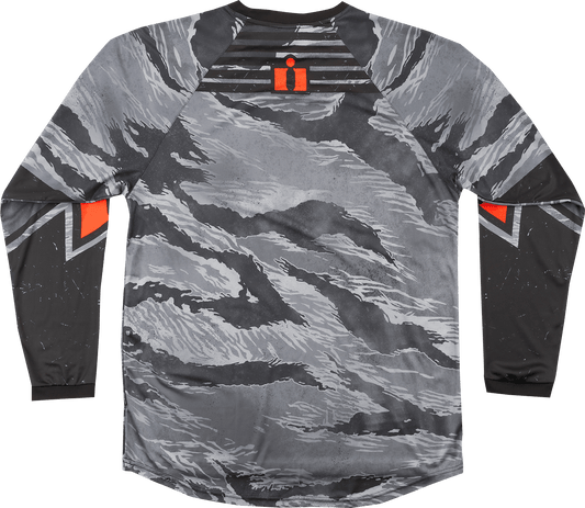 ICON Tiger’s Blood Jersey Gray Camo Medium - Part Number 2824-0092 - Kelly Motorsports