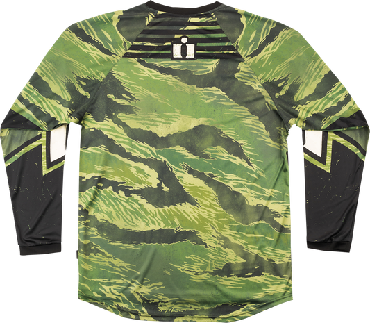 ICON Tiger’s Blood Jersey - Green Camo, Medium - Part Number 2824 - 0085 - Kelly Motorsports