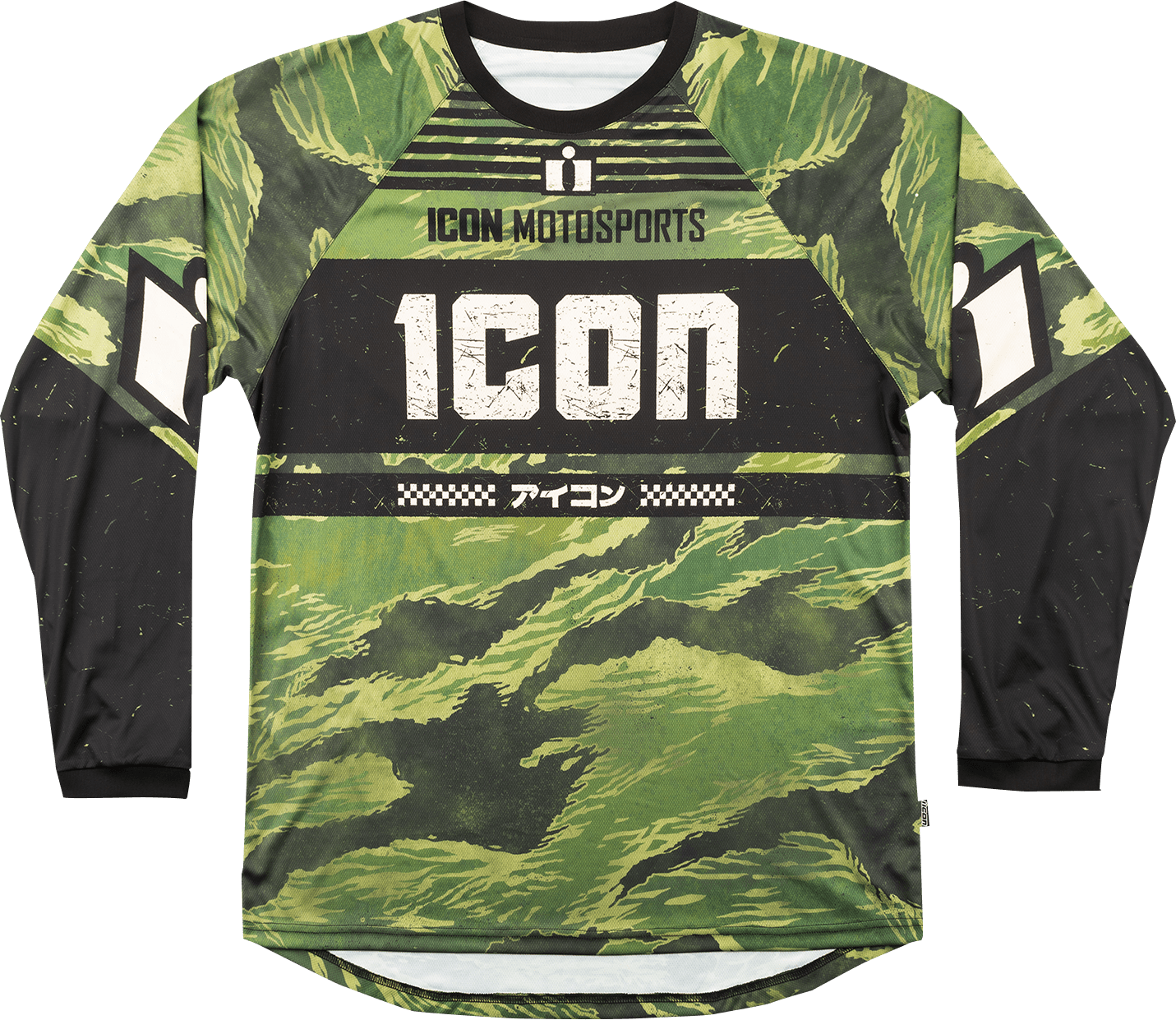 ICON Tiger’s Blood Jersey - Green Camo XL 2824-0087 - Kelly Motorsports