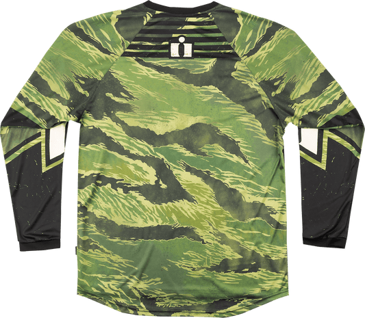 ICON Tiger’s Blood Jersey - Green Camo XL 2824-0087 - Kelly Motorsports