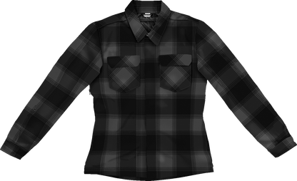 ICON Women's Fallblock CX Flannel Jacket Black - Kelly Motorsports