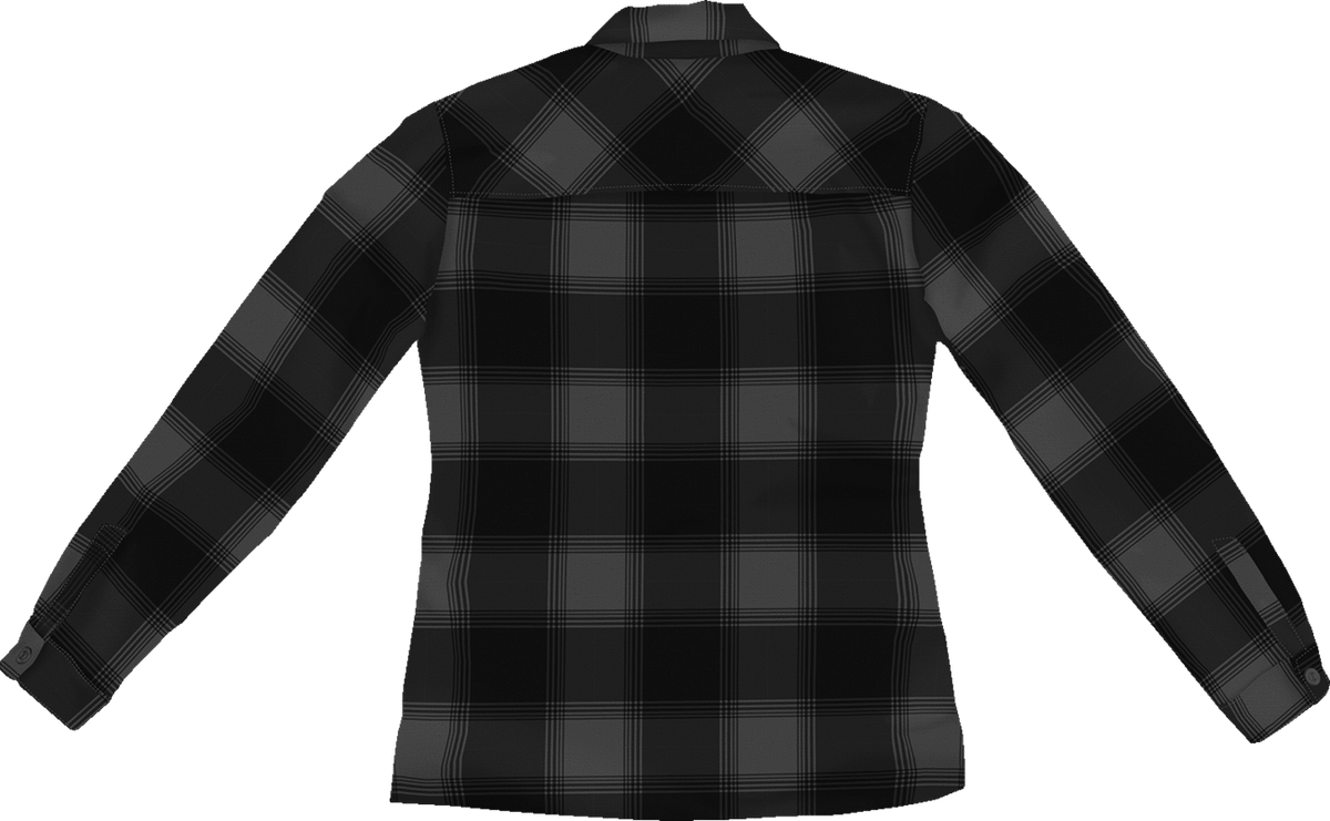 ICON Women's Fallblock CX Flannel Jacket Black - Kelly Motorsports