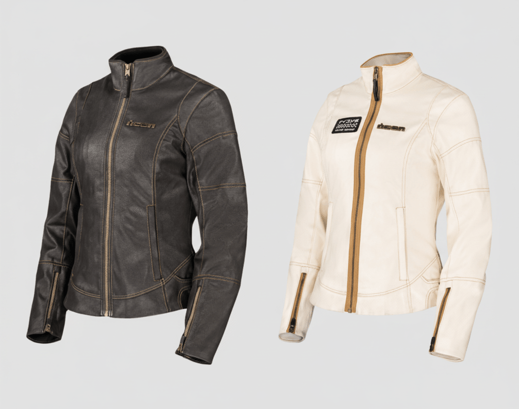 ICON Women's Tuscadero3™ Jacket - Lightweight Synthetic Chassis with Impact Protection - Kelly Motorsports