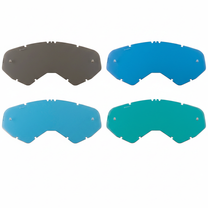 Moose Offroad XCR Goggle Lenses - Smoke, Blue, Sky Blue, Green