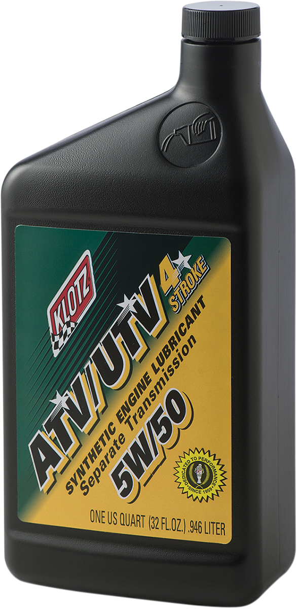 Klotz Oil ATV Synthetic 4T Engine Oil 5W - 50 - 1 Quart for Off - Road ATV and UTV Performance - Kelly Motorsports