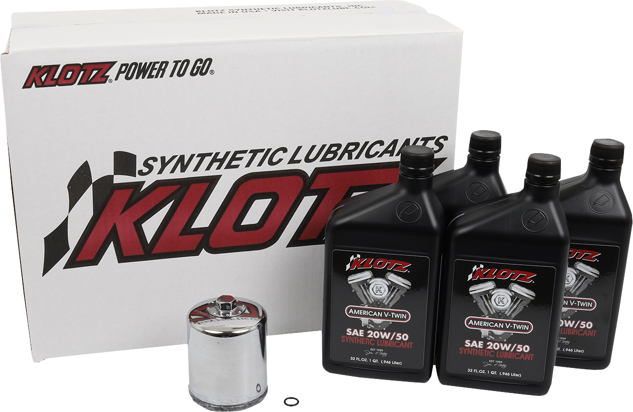 KLOTZ OIL Basic Oil Change Kit for Harley - Davidson Sportster KH - 105 - Kelly Motorsports
