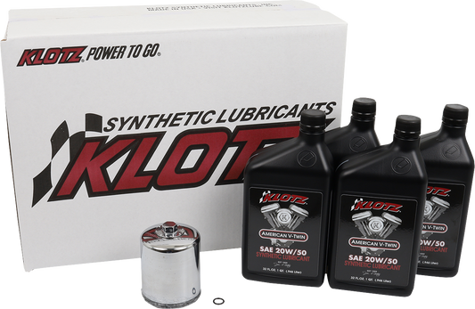 KLOTZ OIL Basic Oil Change Kit for Harley - Davidson Sportster KH - 105 - Kelly Motorsports