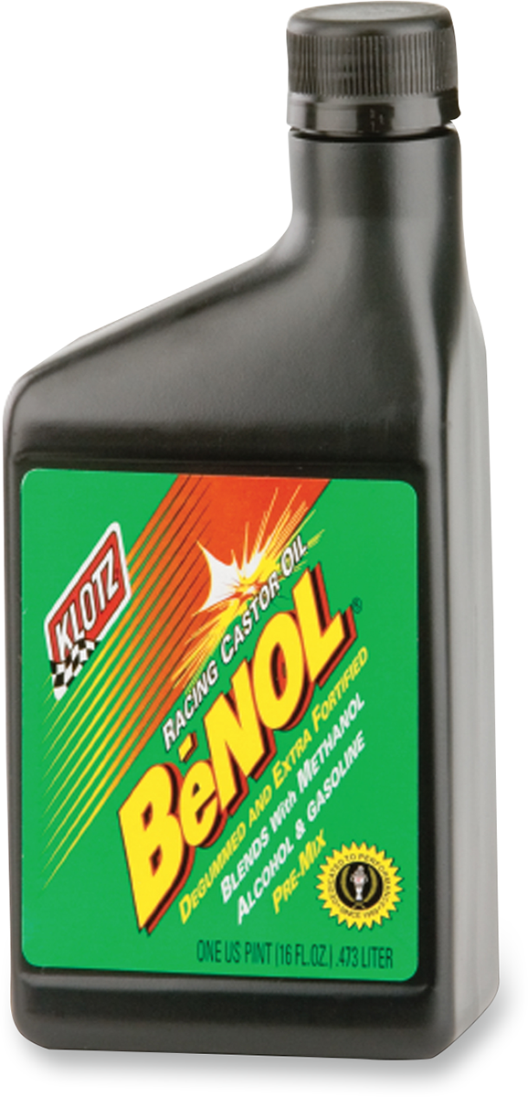 Klotz Oil BeNOL® Racing 2 - Stroke Pre - Mix Castor Oil - 16 fl oz (Part Number BC - 175) - Kelly Motorsports