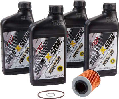 Klotz Oil Can - Am SxS V - Twin Oil Change Kit - 10W/50 'KU - 105' by Klotz Oil - Kelly Motorsports