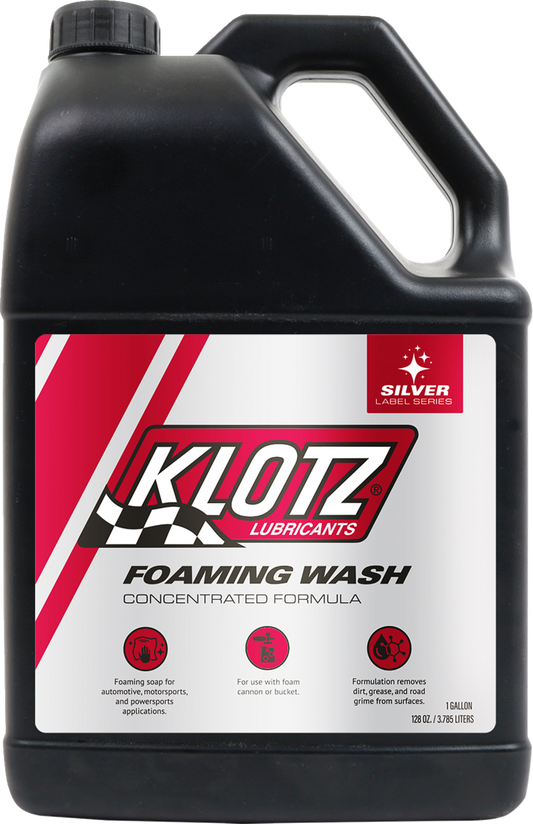Klotz Oil Foaming Wash - 1 Gallon (Part KS - 3171) - Effective Water Spot Removal and Surface Cleaning - Kelly Motorsports