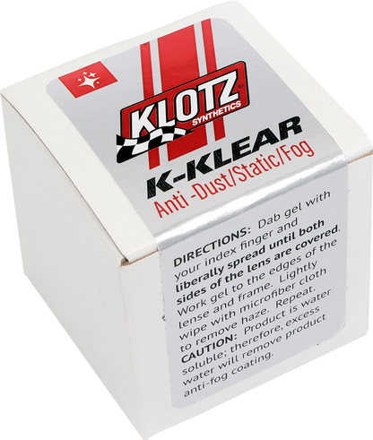 KLOTZ OIL K - Klear Anti - Fog Gel KS - 400 for Eyewear and Visors - Kelly Motorsports