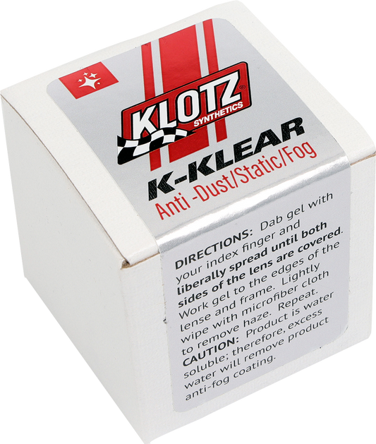 KLOTZ OIL K - Klear Anti - Fog Gel KS - 400 for Eyewear and Visors - Kelly Motorsports