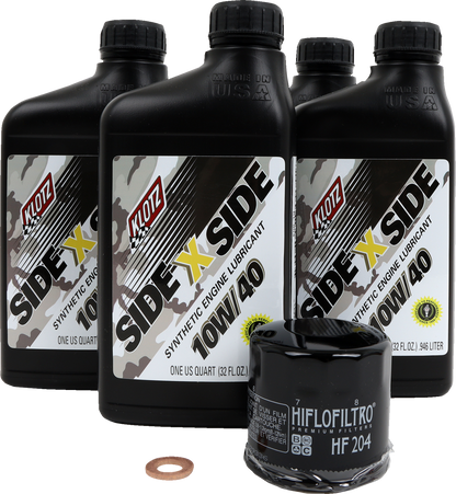 Klotz Oil Kawasaki Oil Change Kit KU - 109 - 10W - 40 Synthetic Motorcycle Oil and Filter Set - Kelly Motorsports