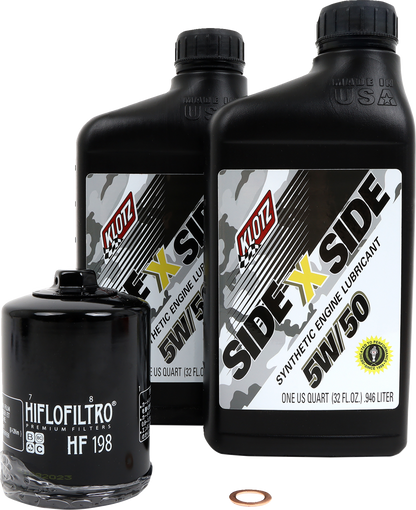Klotz Oil KU - 108 Polaris Off - Road Engine Oil Change Kit (5W50) - Kelly Motorsports