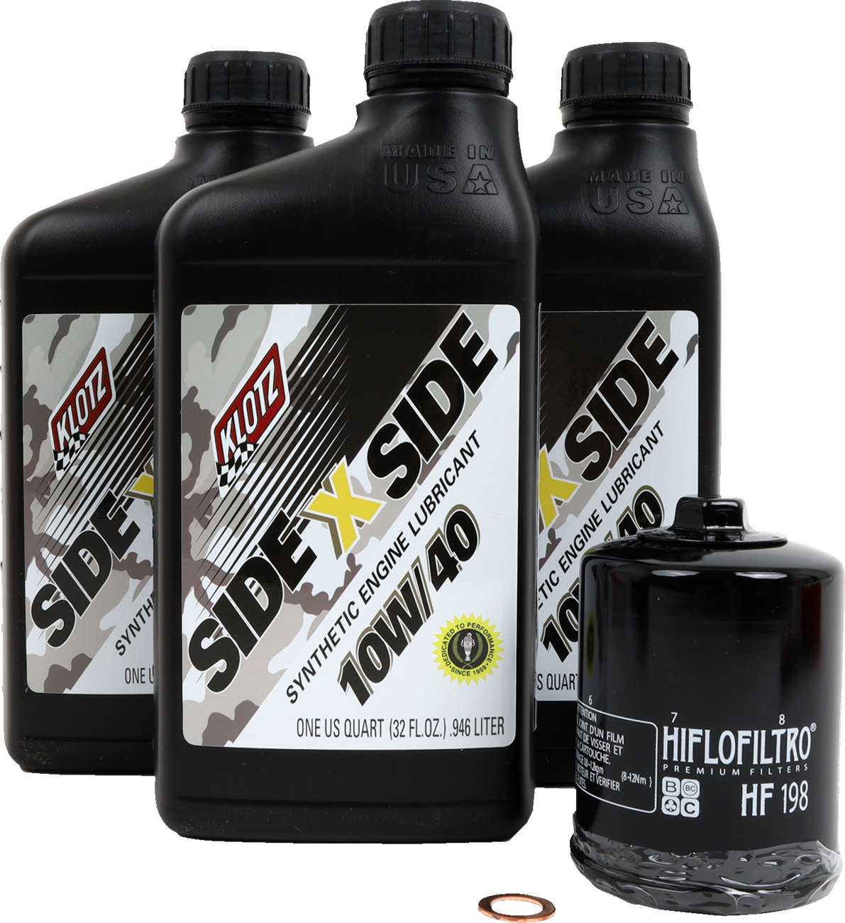 Klotz Oil KU - 110 Off - Road Engine and Transmission Oil Change Kit for Polaris 10W/40 - Kelly Motorsports