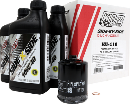 Klotz Oil KU - 110 Off - Road Engine and Transmission Oil Change Kit for Polaris 10W/40 - Kelly Motorsports
