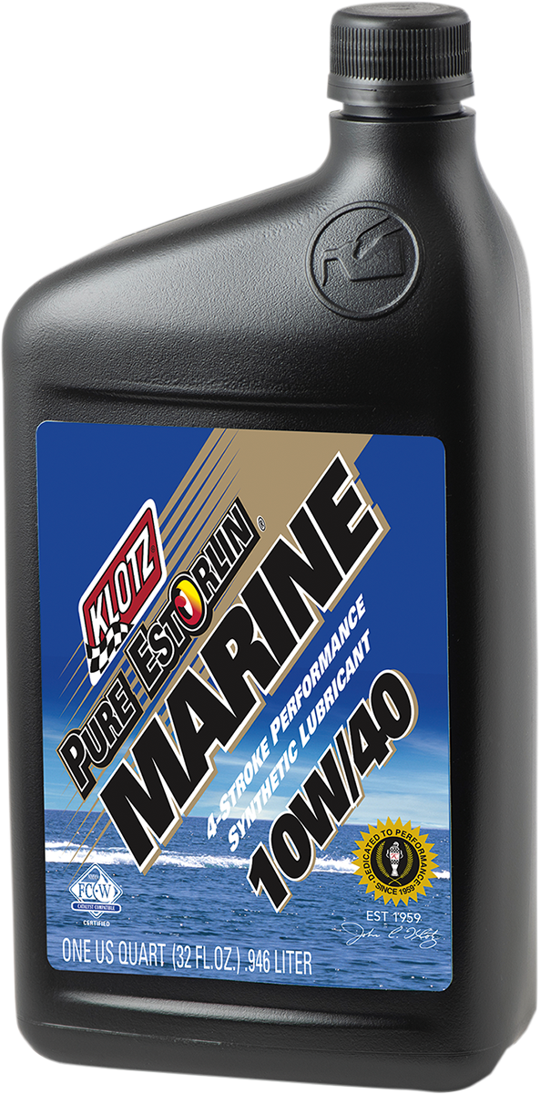 KLOTZ OIL Marine 4 - Stroke Engine Oil 10W - 40 - KE - 334, 1 Quart - Kelly Motorsports
