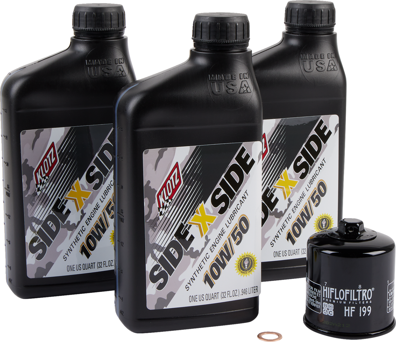 Klotz Oil Polaris SxS 10W/50 V - Twin Oil Change Kit - Part KU - 103 by Klotz Oil - Kelly Motorsports