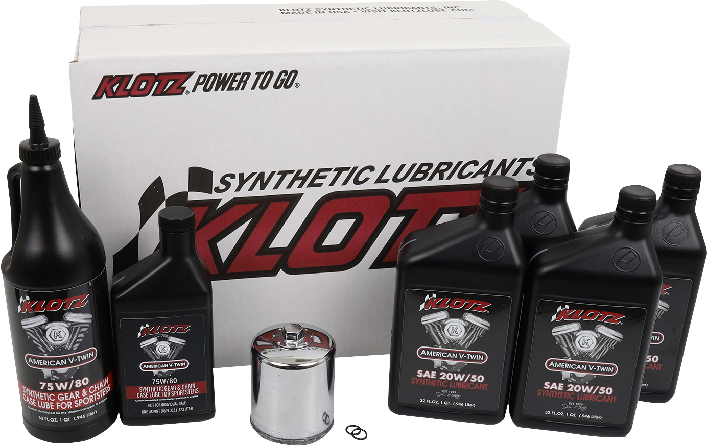 KLOTZ OIL Premium Oil Change Kit for Harley - Davidson Sportster KH - 104 - Kelly Motorsports
