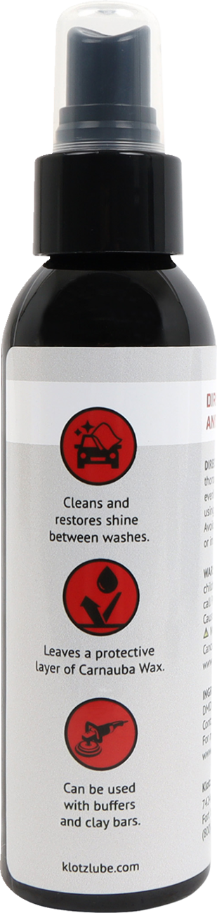 KLOTZ OIL Quick Detailer - 4 fl oz. KS - 324 for Painted Surfaces, Glass, and Metal - Kelly Motorsports