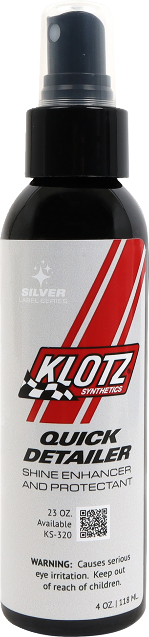 KLOTZ OIL Quick Detailer - 4 fl oz. KS - 324 for Painted Surfaces, Glass, and Metal - Kelly Motorsports