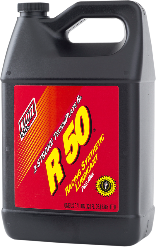 Klotz Oil R - 50 Racing TechniPlate® Synthetic Premix 2 - Stroke Oil - 1 Gallon (Part No. KL - 105) - Kelly Motorsports