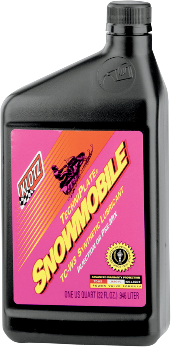 Klotz Oil Snowmobile TechniPlate® Synthetic 2 - Stroke Oil - 1 Quart (Part KL - 215) - Kelly Motorsports