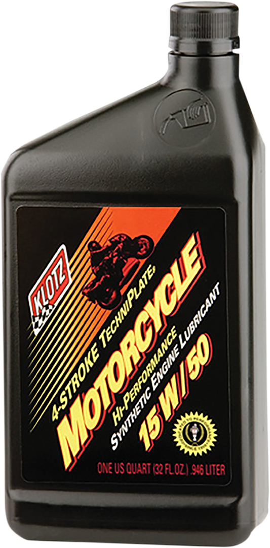 KLOTZ OIL Synthetic Engine Oil 15W - 50 – 1 Quart – KL - 815 - Kelly Motorsports