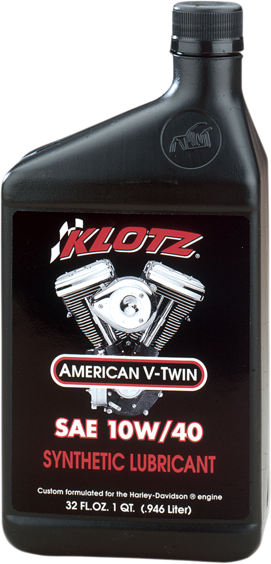 KLOTZ Oil V - Twin Synthetic Engine Oil – 10W - 40, 1 Quart – KH - 1040 - Kelly Motorsports