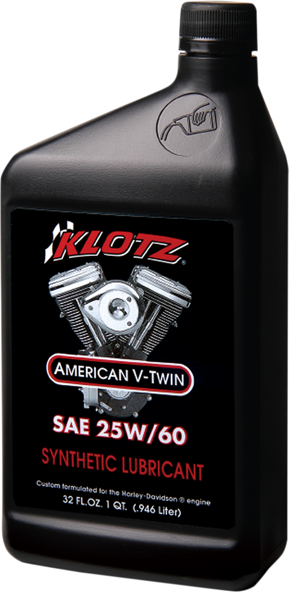 KLOTZ OIL V - Twin Synthetic Engine Oil 25W - 60 - 1 Quart (Part KH - 2560) - Kelly Motorsports
